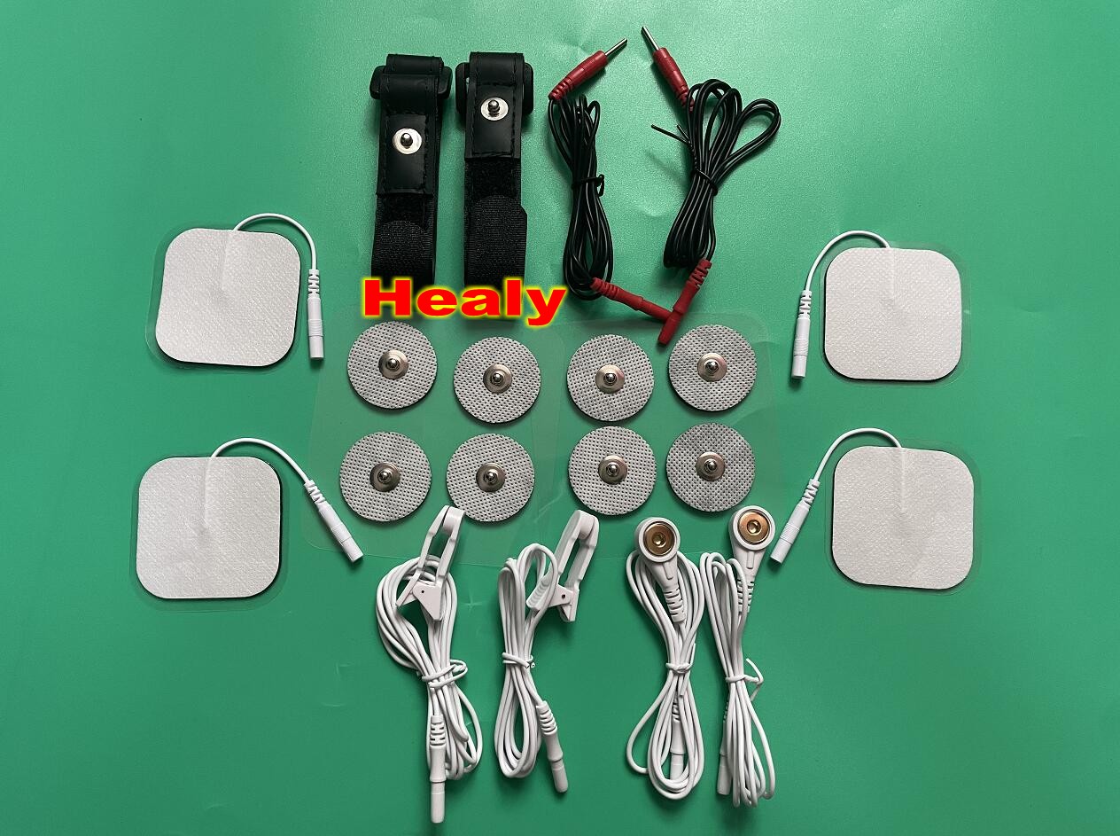 Healy-kompatibles zubehörset (kabel + ohrclips + armbänder + klebeelektrodenpads + Adapter) – sparen sie!