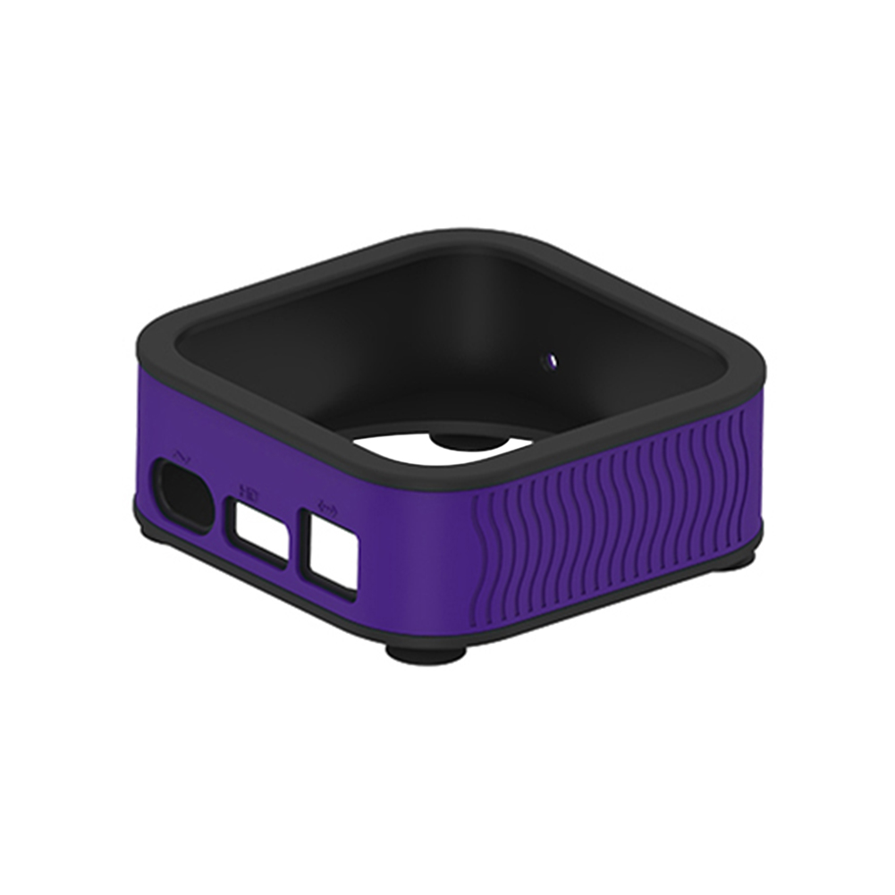 1PC TV Set-top Box Silicone Case For Apple TV Box 4K Anti Dust-proof Protective Sleeve Soft Cases Cover For Apple TV: purple 