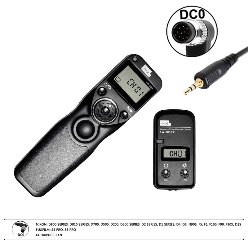 Pixel – minuterie sans fil TW 283, câble pour Canon, Nikon, Sony, appareil photo, déclencheur (DC0, DC2, N3, E3, S1, S2), TW283: DC0