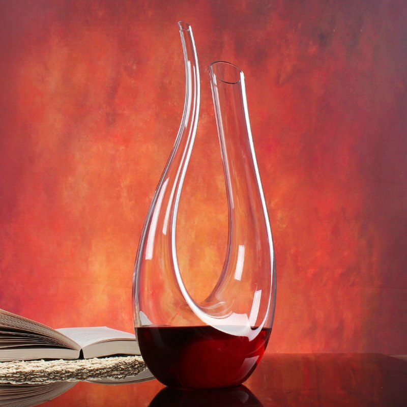 Lemeya 1500ML Big Decanter Handmade Crystal Red Wine Brandy Champagne Glasses Bottle Jug Pourer For Family Bar Birthday