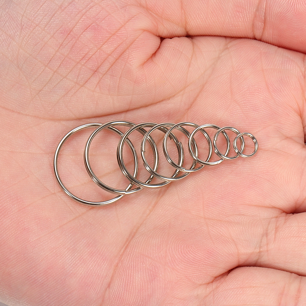 50pcs Key Ring Connector for DIY Keychain Making Findings