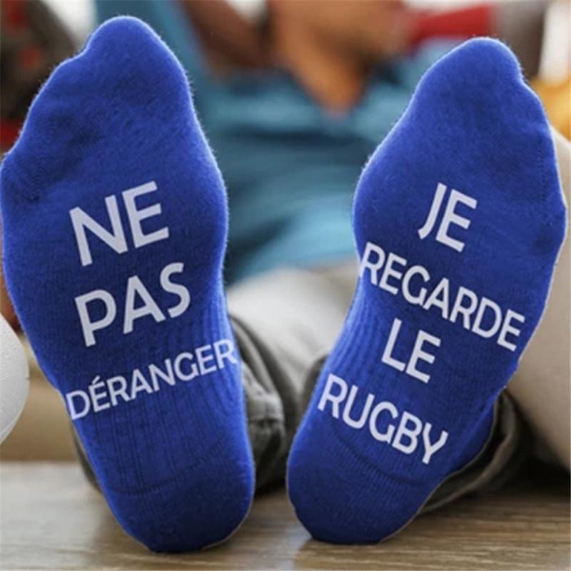 "forstyrr ikke jeg ser rugby" lounge træner sokker unisex varmere sports sokker rugby sokker sokker sokker neutrale sokker: 7
