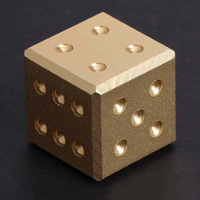 Goud Zilver Aluminium Metal Dice Club Bar Drinken Playing Game Tool 16X16X16mm
