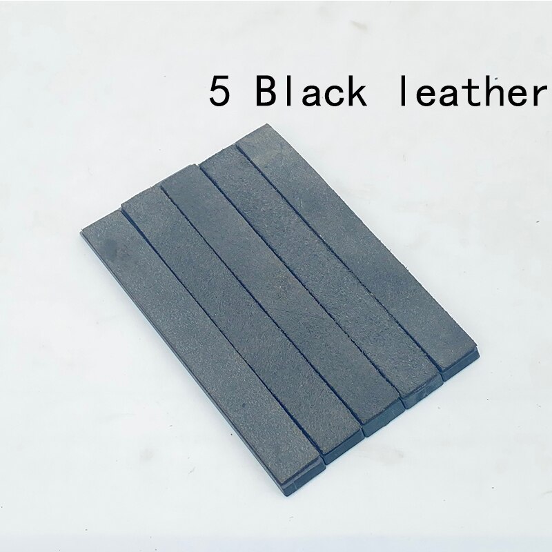 Sharpened leather Paste Sharpening wax grinding polishing knife sharpener Leather Compound Grinding Knife machine Honing Strop: 5 Black leather