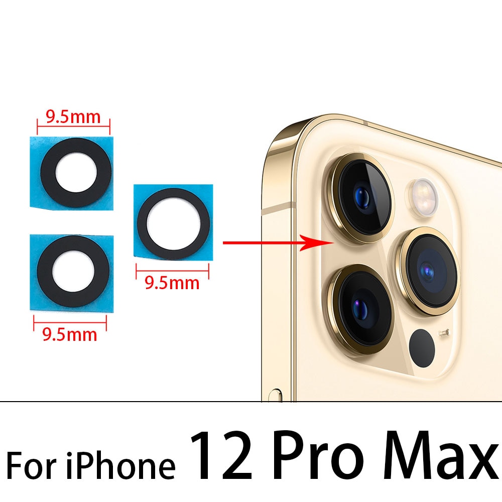 Lentille De Caméra Arrière Pour IPhone 7 Plus Et 8 Plus - Pièce De Rechange Neuve En Noir