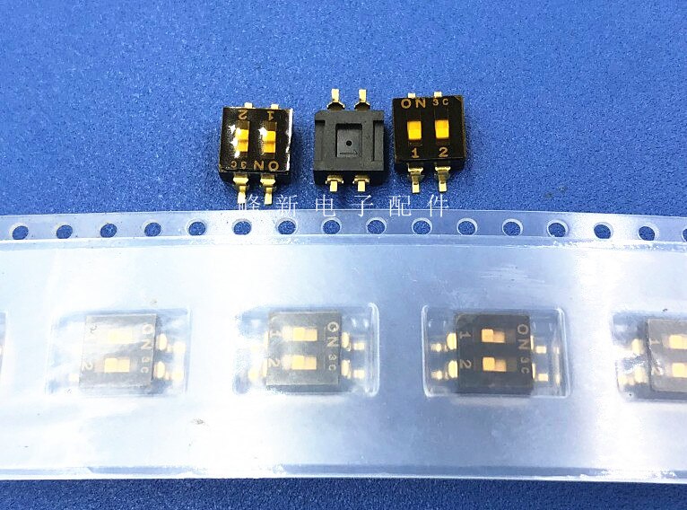 2-digit dial switch, two-digit code switch, flat dial keyboard patch 2.54 5PCS -1lot