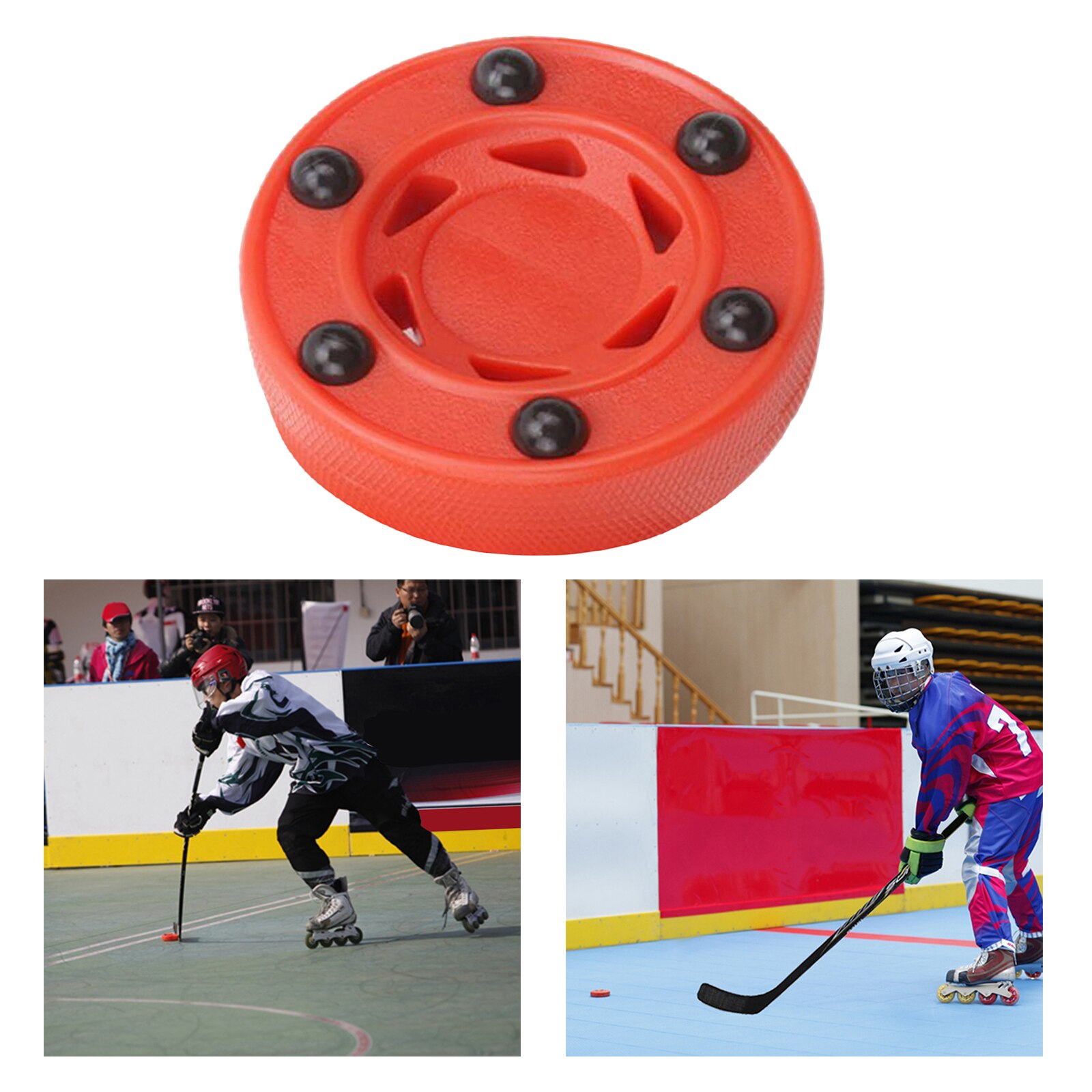 3inch Ice Hockey Pucks Practice Hockey Pucks Roller Hockey Balls Pucks Outdoor Sports Gear for Kids Adults Beginners