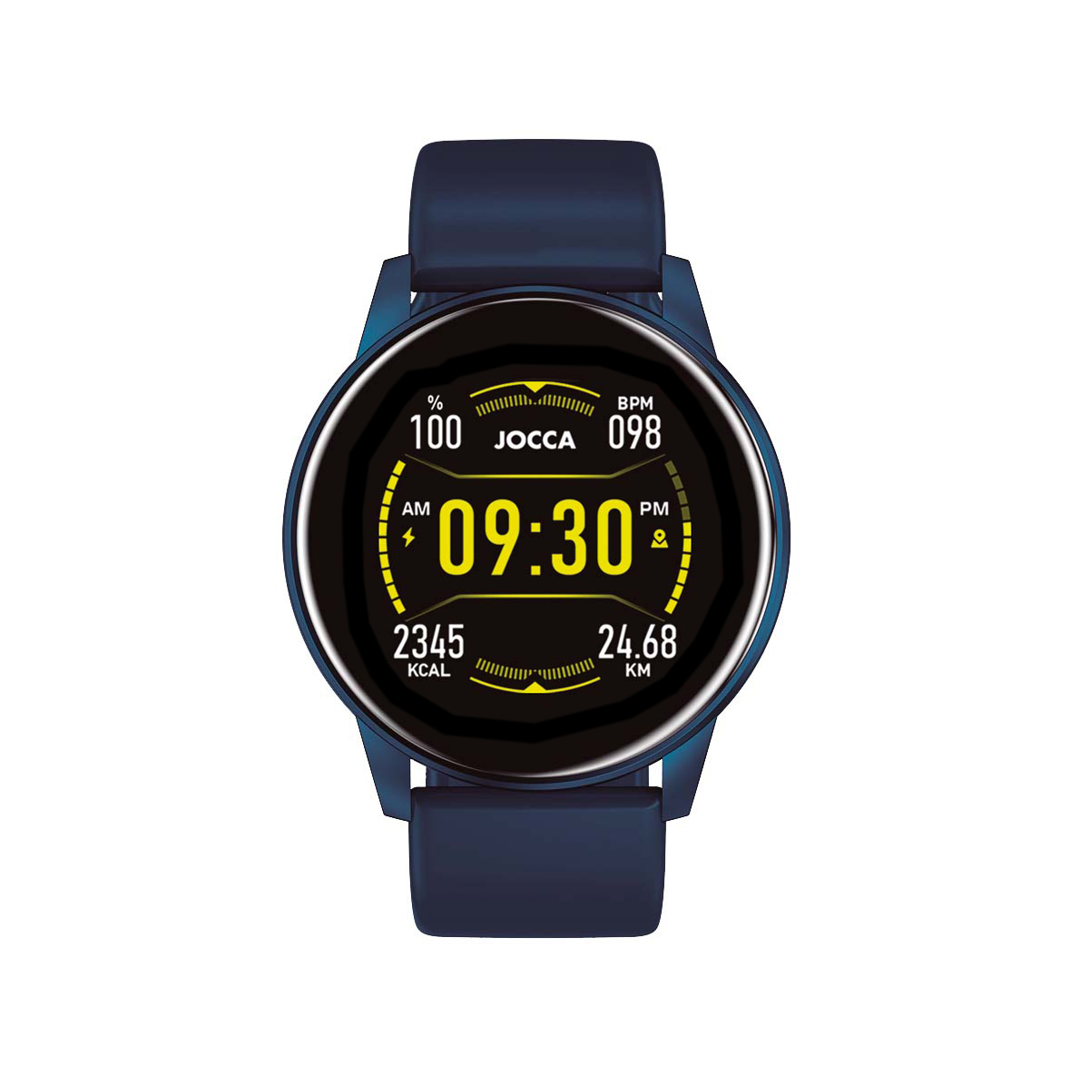 Smartwatch Jocca z kontrolą serca, ośmioma trybami sportowymi, przypomnieniem o mobilności lub zdalnym wyzwalaczem. Nowoczesny ekran dotykowy wodoodporny i długi na baterie życie inteligentny zegarek