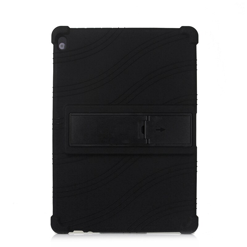 Voor Lenovo Tab M10 TB-X605F X505F Tab P10 TB-X705F TB-X705L 10.1 Inch Tablet Beschermhoes Soft Silicon Case + Film + Pen: black