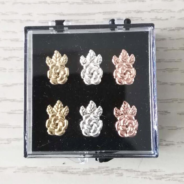 Pendientes de oro/plata/oro hipoalergénicos para mujer, pendientes con soporte lfters: 14