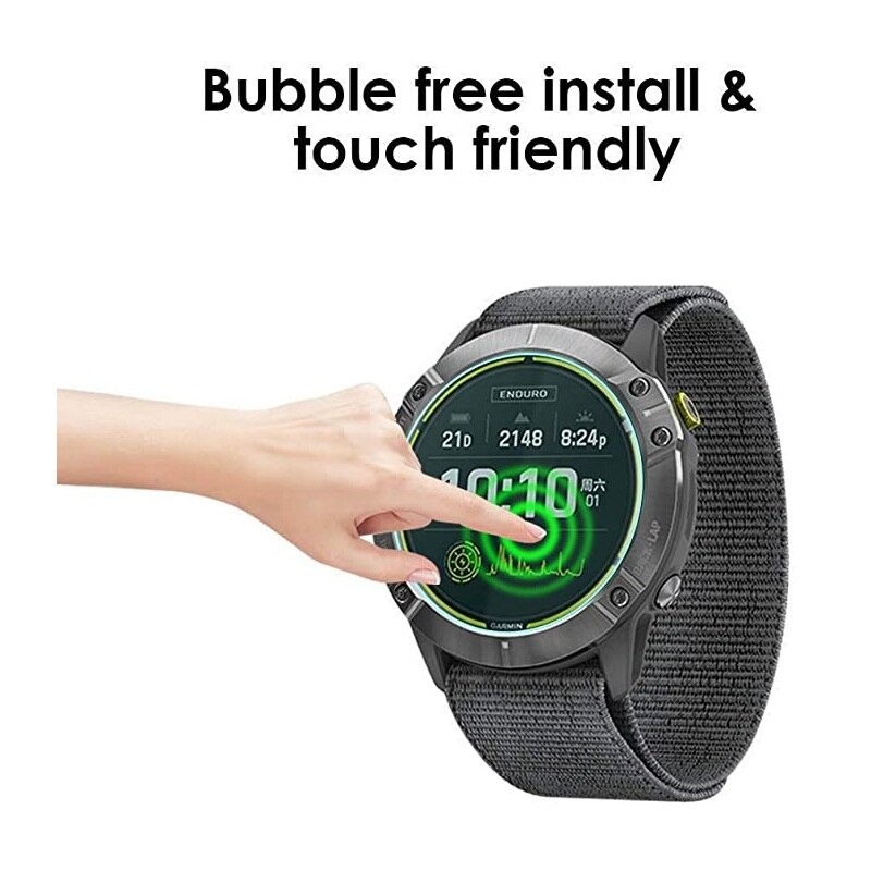 2 Stuks Smart Watch Gehard Glas Screen Protector Voor Garmin Enduro Horloge Film