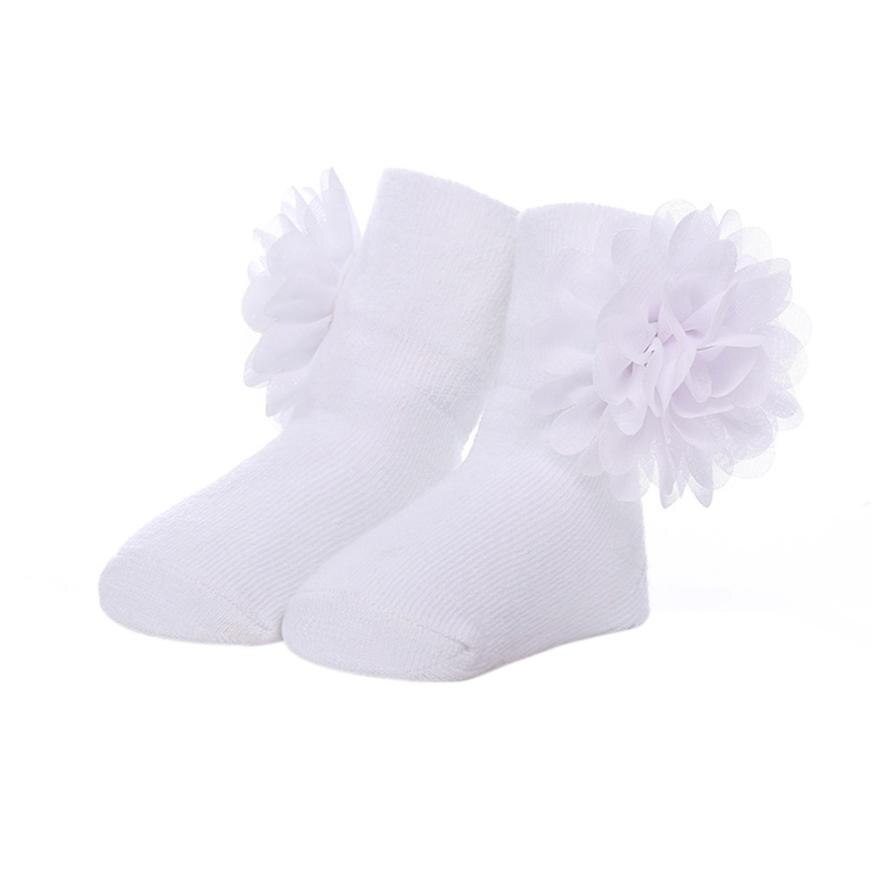 Baby Toddlers Flowers Combed Cotton Ankle Socks Girls Boy Elasticity Socks BTTF: D