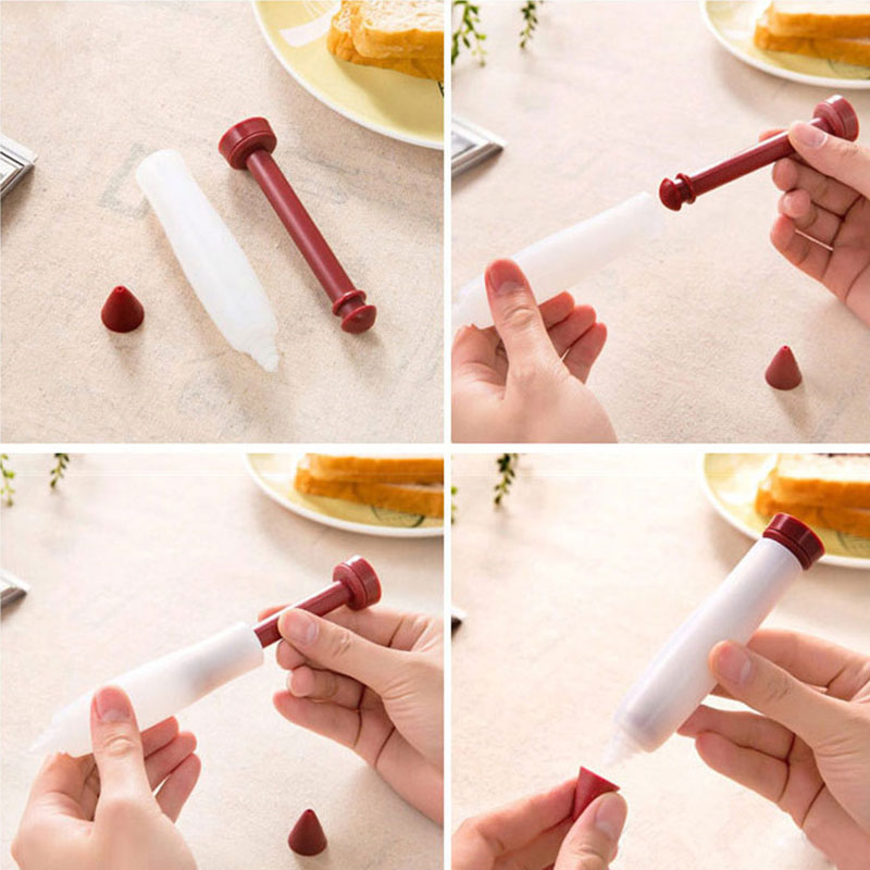 Silicone Food Writing Pen Chocolate Decorating Tools Cake Mold Cookie Icing Piping Pastry Nozzles Baking Tools for Cakes