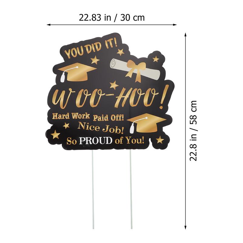 Graduation Yard Sign Decorations Outdoor Garden Graduation Yard Sign Decor: 1 piece D