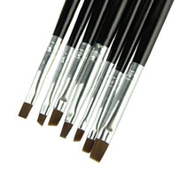 7 Stks/set Nail Afdrukken Pen Acryl Nail Kit Art Set Uv Gel Brush Nail Art Borstels Voor Manicure Pinceau Nail art Pincel Maquiagem