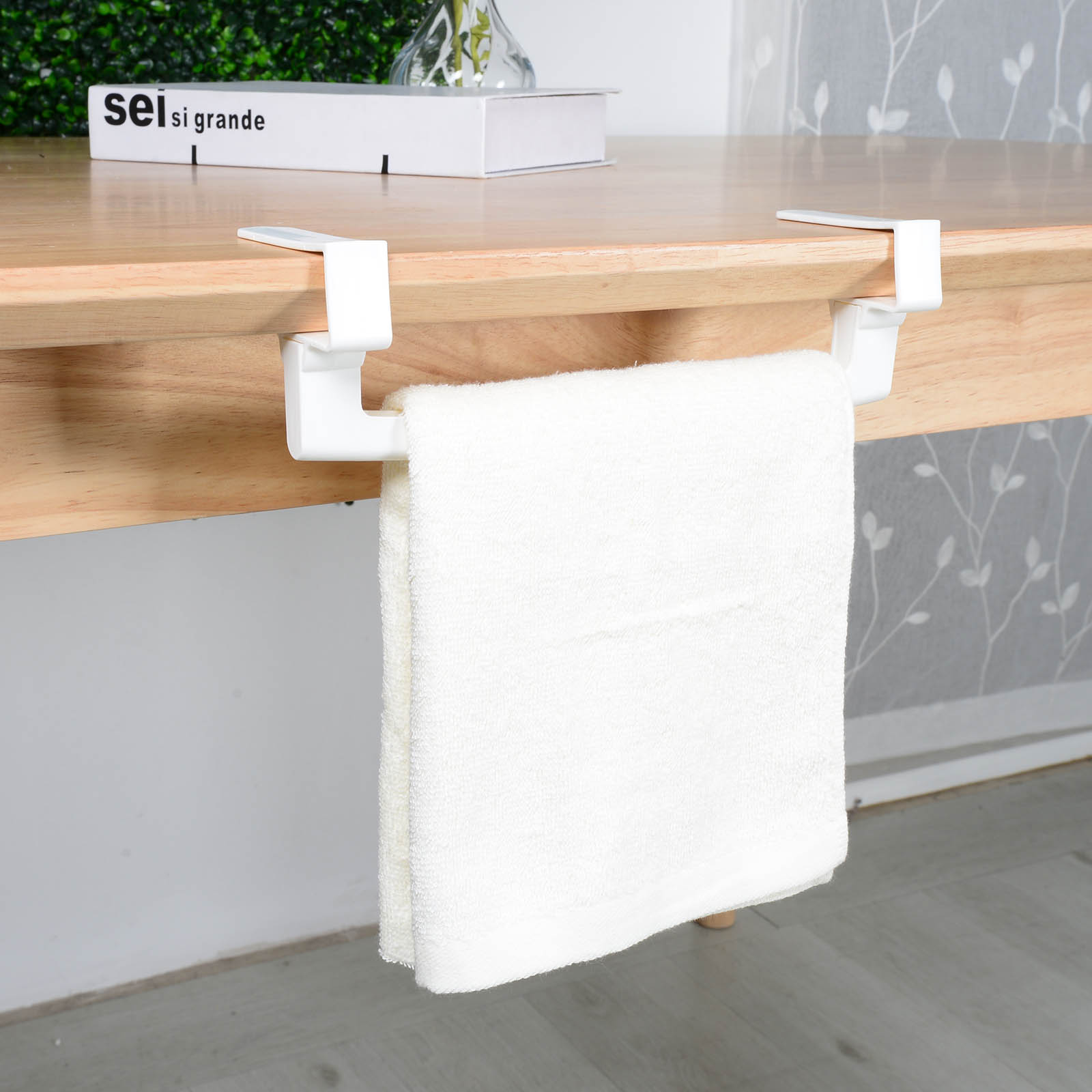 Kanteldeur Handdoekenrek Bar Opknoping Houder Rail Organizer Badkamer Keukenkast Kast Hanger Plank Handig Spons Houder