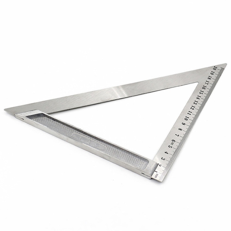 200mm length Triangle Ruler 90 Degree Square Thick Stainless Steel Triangular rule Woodworking tool measurement and drawing