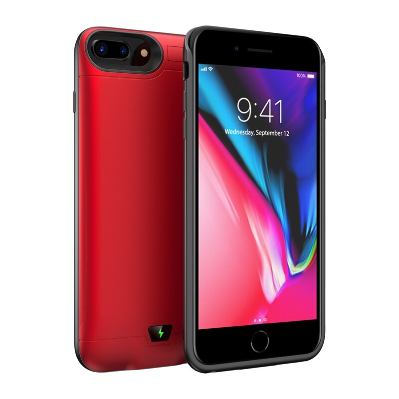 Suqy External Battery for Iphone 6/ 6s/ 7/ 8 Case Power Bank 5500mAh Rechargeable Batteries Charging Case for Iphone 7 Powerbank