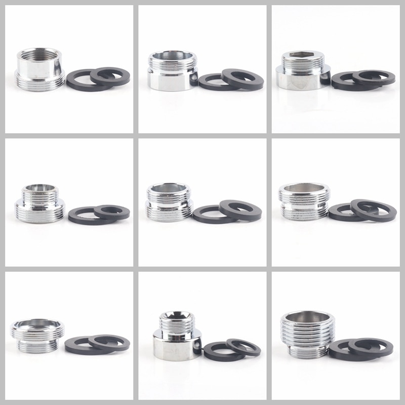 2 stk vandhane belufter fittings 16 18 20 22 24mm g3/4 g1/2 køkken vandhane adapter kobber vandrenser tilbehør