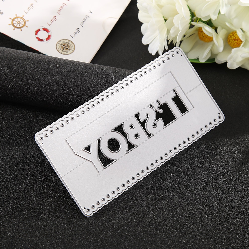 Alphabet Letters Decoration Paper Cutting Dies DIY Scrap Booking Photo Album Embossing Paper Cards