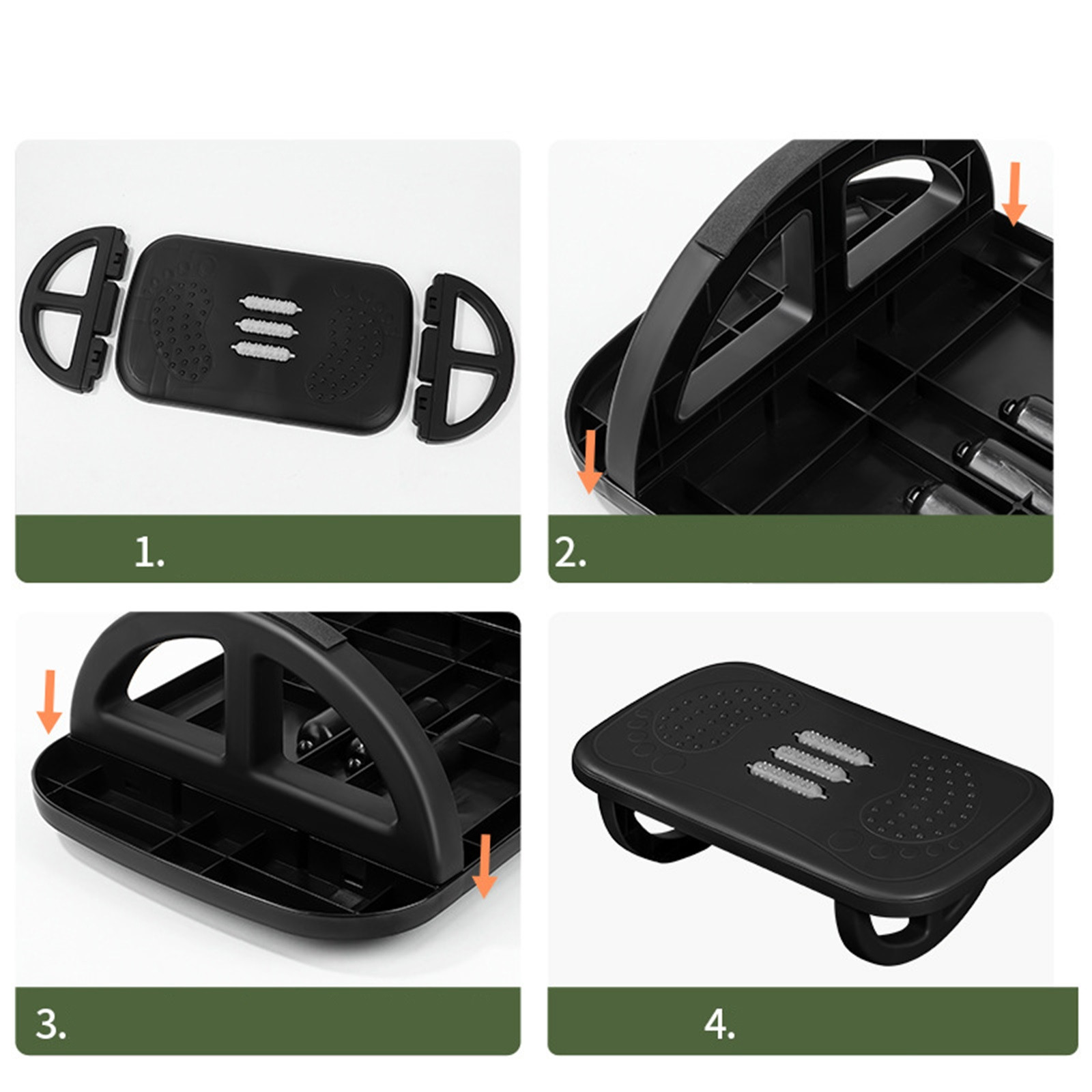 Gungande fotstöd för under skrivbord ergonomiskt skrivbord benstöd gungande balansbräda bekväm fotpall för skrivbord hemmakontor