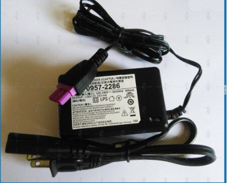 30V 333mA adaptador de alimentación de CA de 0957-2286/0957-2290 cargador para impresora HP Deskjet serie 1050, 1000, 2050, 2000, 2060 + cable de alimentación