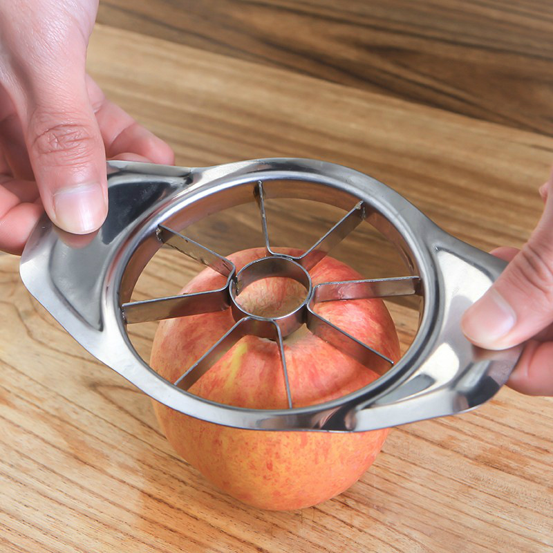 1 stks Rvs Cut Apple Tool Fruit Knife Apple Snijmachine Fruit Segmentatie Huishoudelijke Nuclearizer Slice Huishoudelijke Handleiding