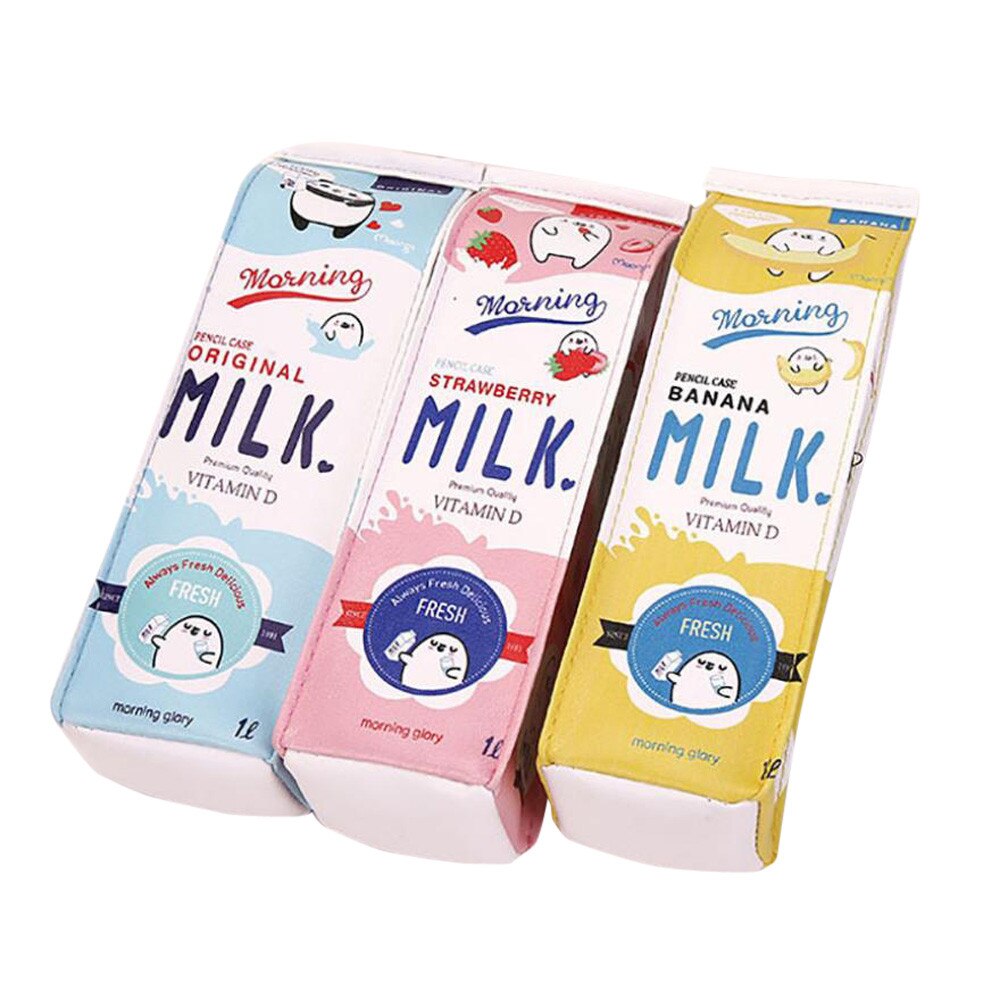 Uroczy piórnik kreatywny piórnik mleczny dla dzieci innowacyjny przedmiot niezwykłe piórniki ołówek dla dzieci piórnik biuro szkolne