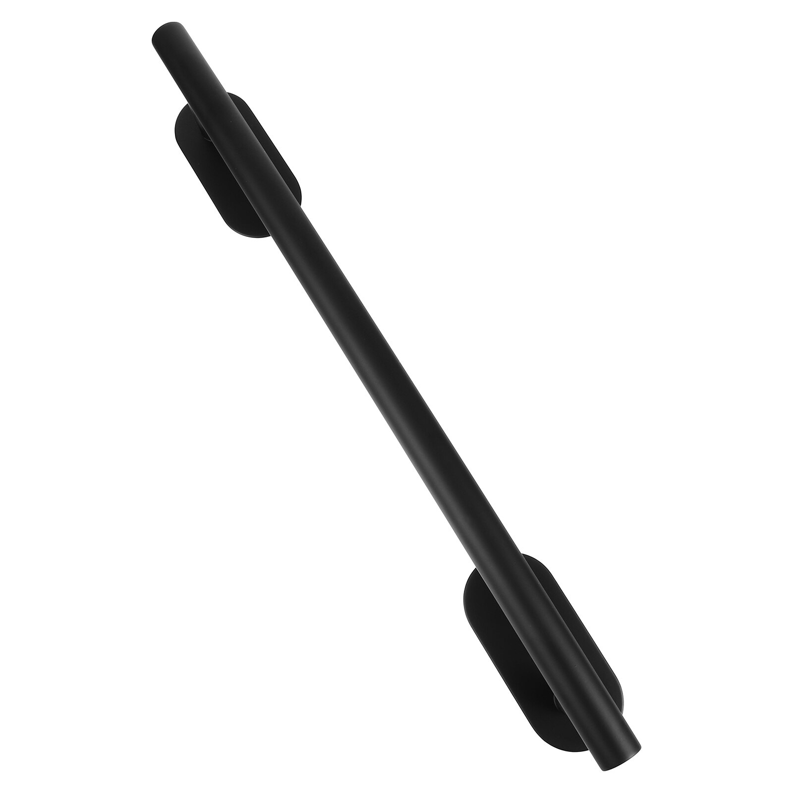 Wall Mounted Stainless Steel Towel Rack Hanger Drilling Towel Bar Holder: Black