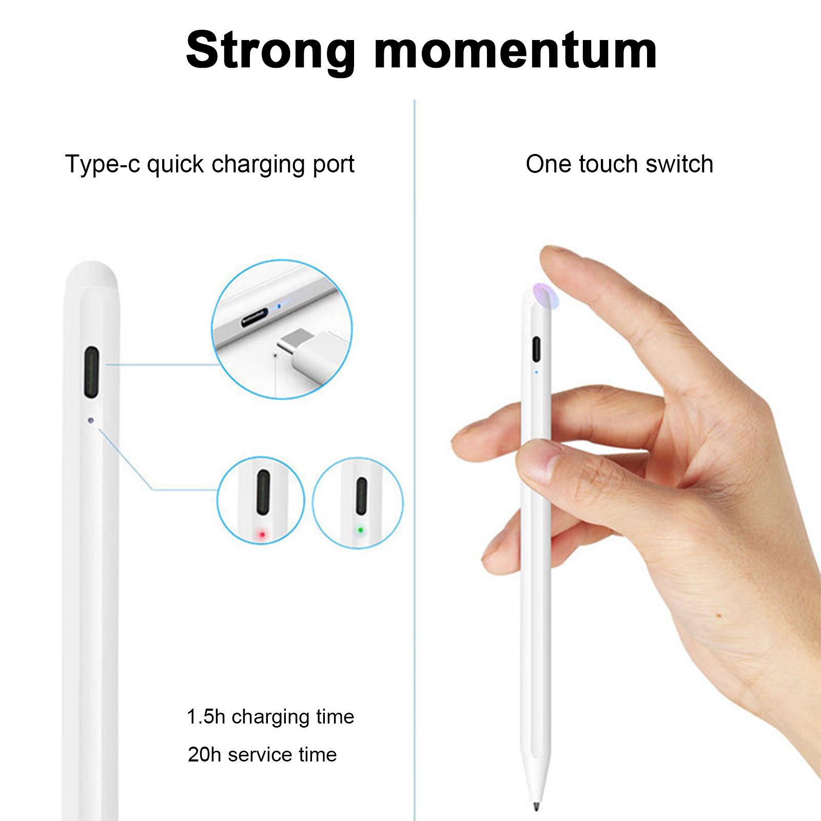 K10 Touch Screen Pen Handwritten Capacitive Screen Pen Smart Pencil for iPad for iPad Mini for iPad Pro for iPad