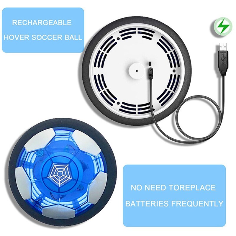 LED Hover Pallone Da Calcio USB di Ricarica di Aria Elettrica Cuscino Coperta Luminoso Per Il Tempo Libero Per Bambini Giocattolo, adatto per 3-12 Anni di Età