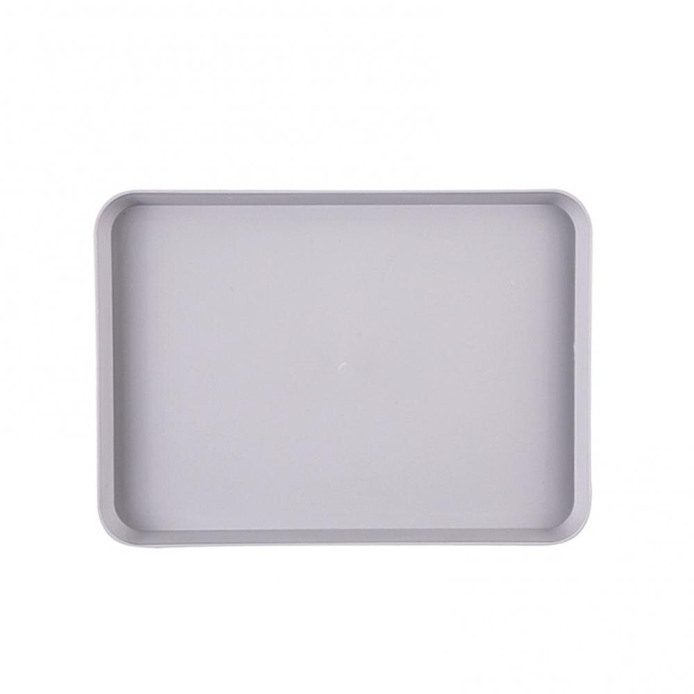 Bandeja Rectangular de plástico para almacenamiento de fruta, suministros de cocina, sencillo, nórdico: Purple S