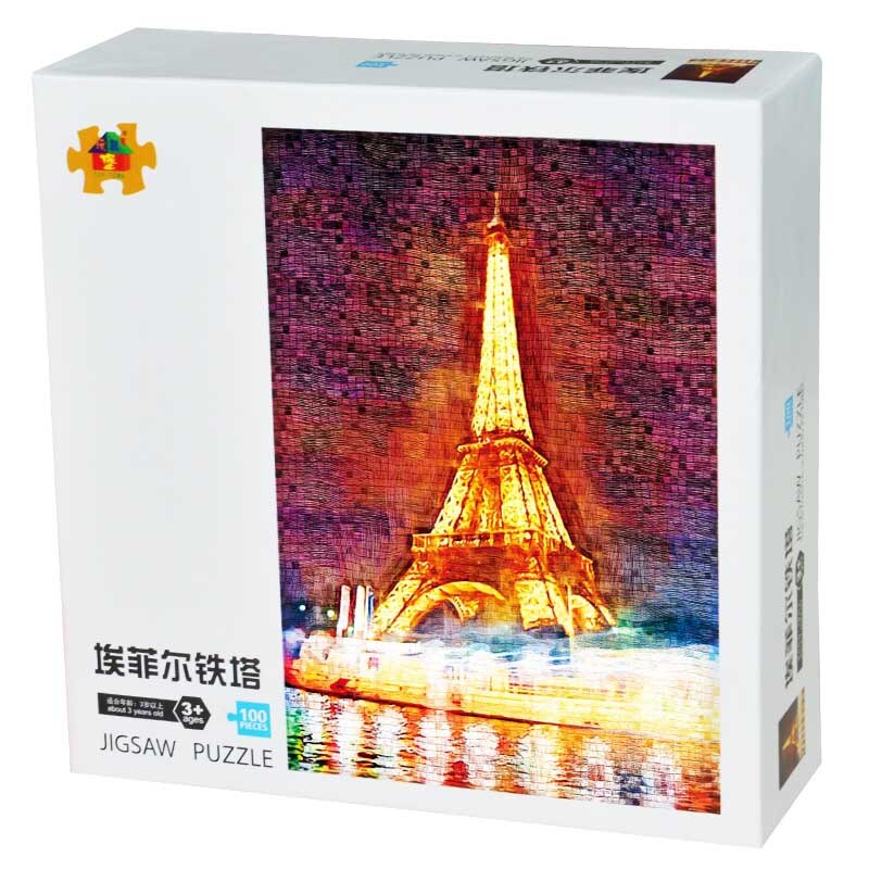 Grownup 100pcs Puzzle Famous Landscape Puzzle Cartoon jigsaw Puzzles 100 Piece For Children Educational Toys Year: Style 8