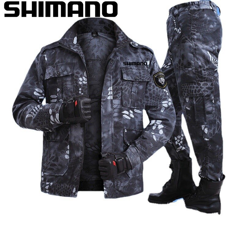 Shimano – combinaison de pêche d&#39;été, veste de Camouflage tactique, vêtements coupe-vent pour hommes, vêtements thermiques durables pour l&#39;extérieur, printemps