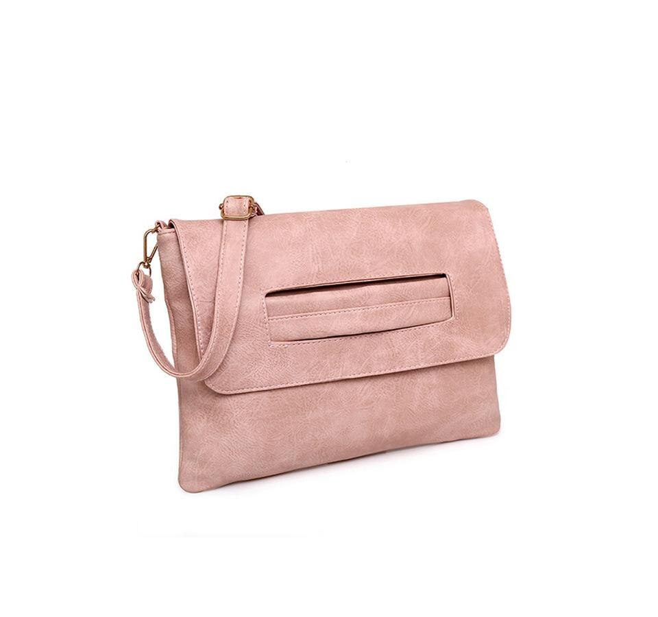Venda quente das mulheres saco de pulso embraiagens envelope noite saco de couro do plutônio qualidade mensageiro saco crossbody ombro feminino mão: pink