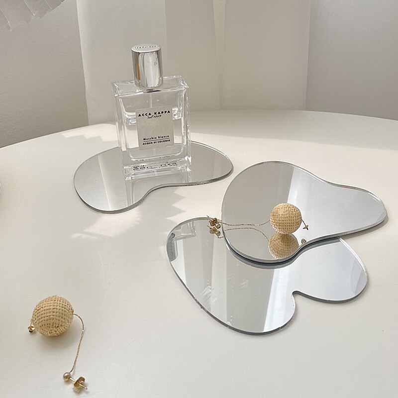 Ins Cup Onderzetters Acryl Spiegel Onderzetters Koffie Cup Mok Pad Isolatie Placemat Cafe Tafel Mat Desktop Decor Ornamenten