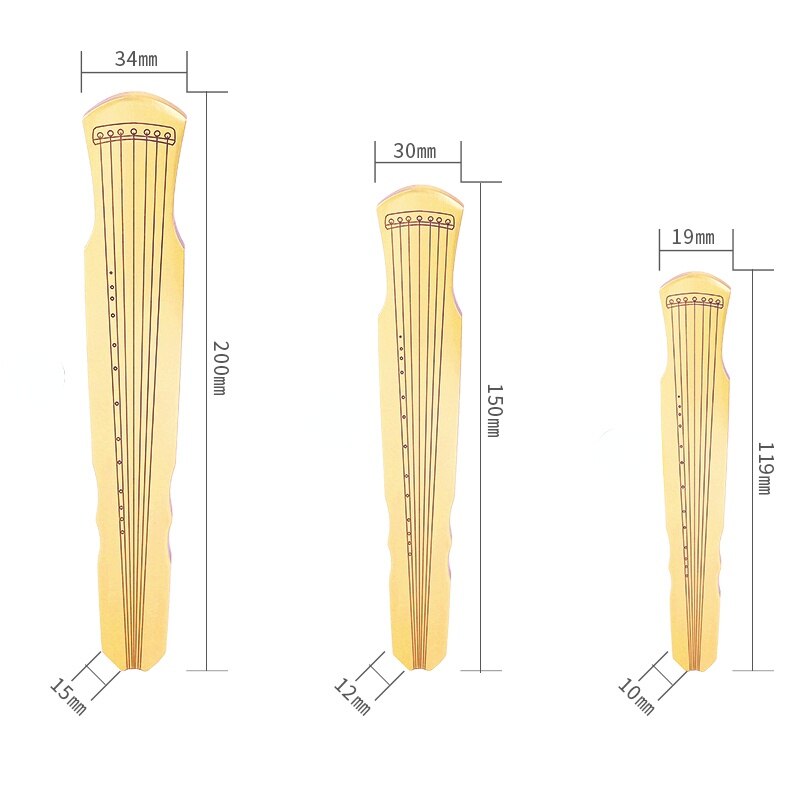 Pisapapeles de latón para tallado, Guqin Fuxi, delicado para estudiantes, suministros de caligrafía china