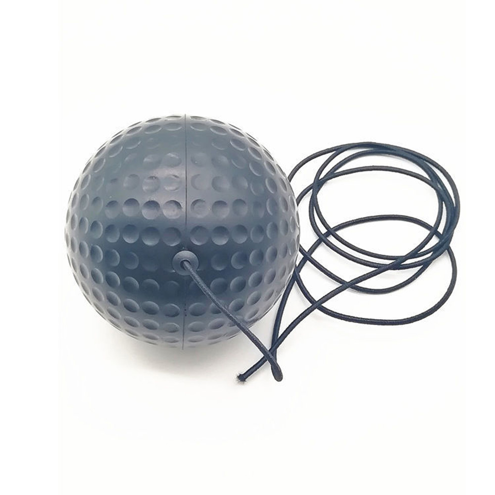 Boxing Reflex Speed Punch Ball MMA Sanda Boxer Raising Reaction Force Hand Eye Training Set Stress Gym Boxing Muay Thai Exercise: only 20g black ball