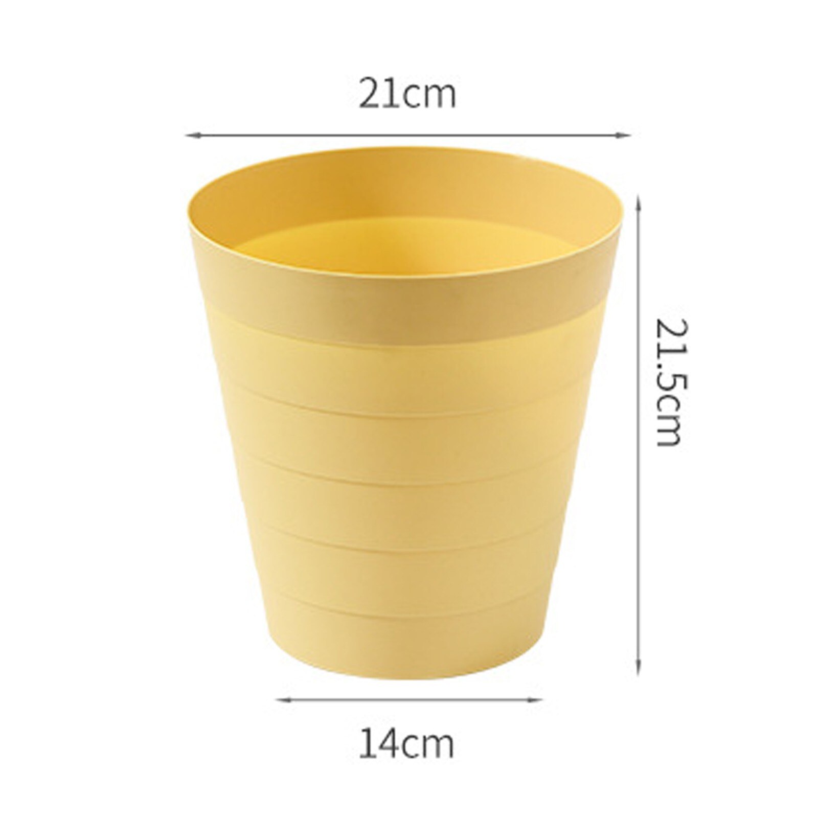 Papelera pequeña de 6L para escritorio, Cubo de basura de plástico para mesa de oficina Y hogar, cesta para artículos diversos, caja de barril Y