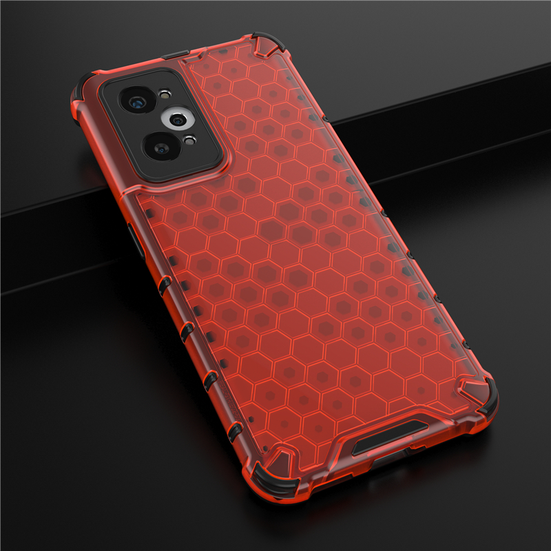 Voor Realme Gt 2 Gt2 Pro Case Hard Transparant Achterkant Cover Zacht Siliconen Frame Schokbestendig Telefoonhoesje Voor Realme Gt Neo 2 Neo2: ABS / Rood
