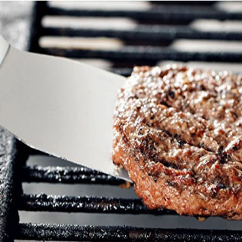 Keuken bakspatel kunststof handvat grillspatel roestvrij staal metalen schraper voor pannenkoeken teppanyaki bakplaat kookgerei