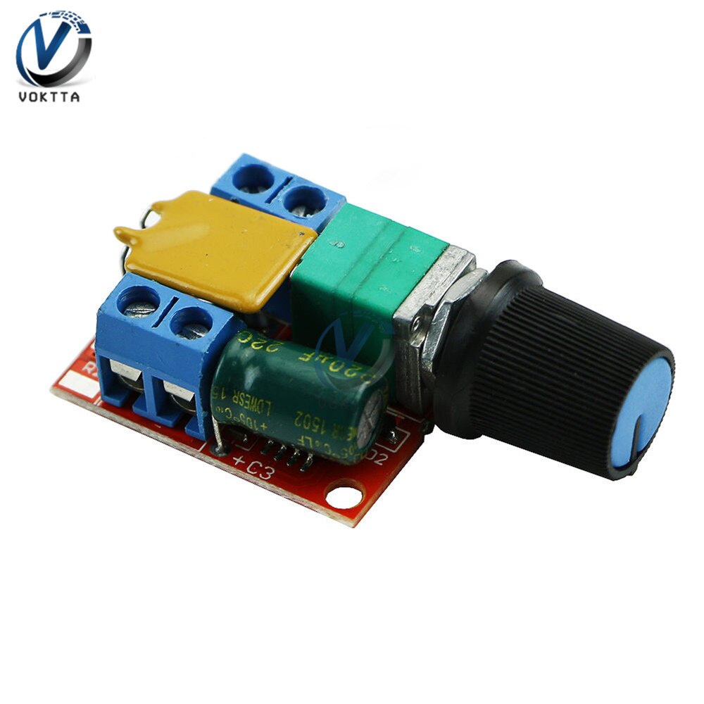 5A Mini DC Motor PWM Speed Controller 3 V-35 V Geschwindigkeit Regler Control Switch LED Dimmer DC 5V 12V 24V
