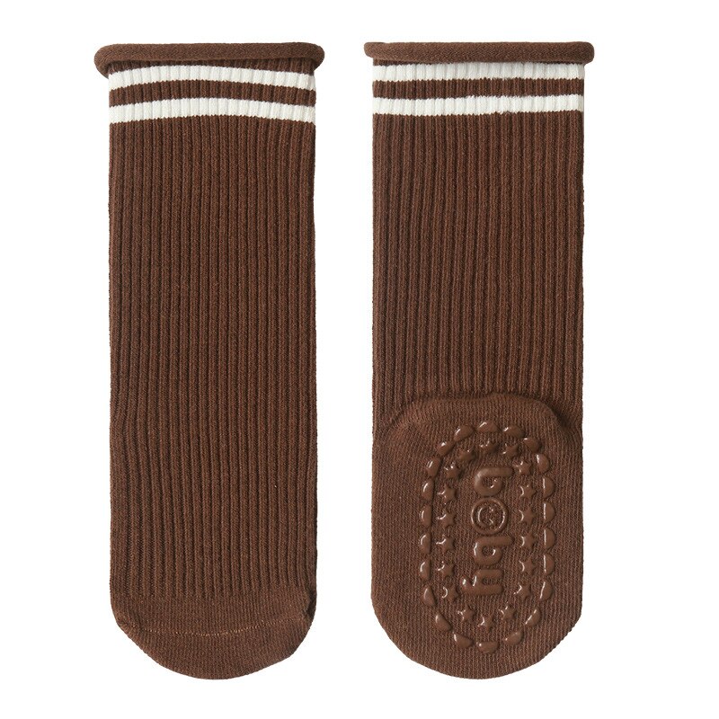 Warmom New Fashion Baby Socks Knee High Boy Girl Infant Toddler Cotton calzini lunghi antiscivolo simpatici calzini antiscivolo per neonate: Coffee