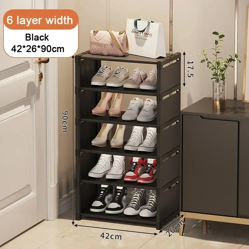 Korridor Abdeckung Stehende Garderobe Schuh Organizer Schuh Schrank Lagerung Schmale Kleine Schuhmacher Schuhregal KleiderbüGel Schuhregal: Tiefe Blau