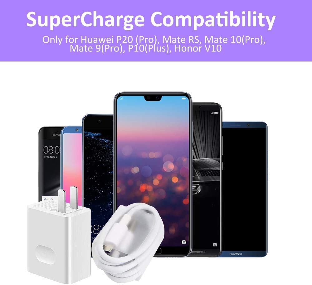 Original HUAWEI p40 SuperCharge Fast Charger EU 5A Type C Cable For HUAWEI P10 Plus P20 Pro p30 p40 Mate 9 10 Pro Mate 20 V10
