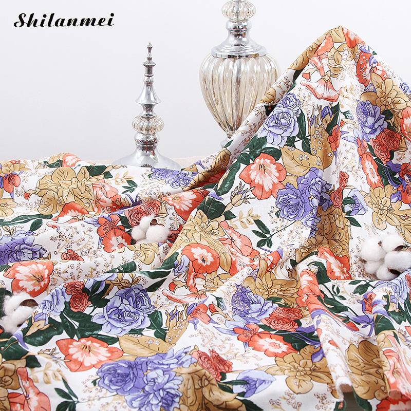 Clothing Cotton Fabric Poplin Cotton Dress Material DIY for Making Clothes Curtain Table Cloth Quilt Cover Plain Cotton Fabric