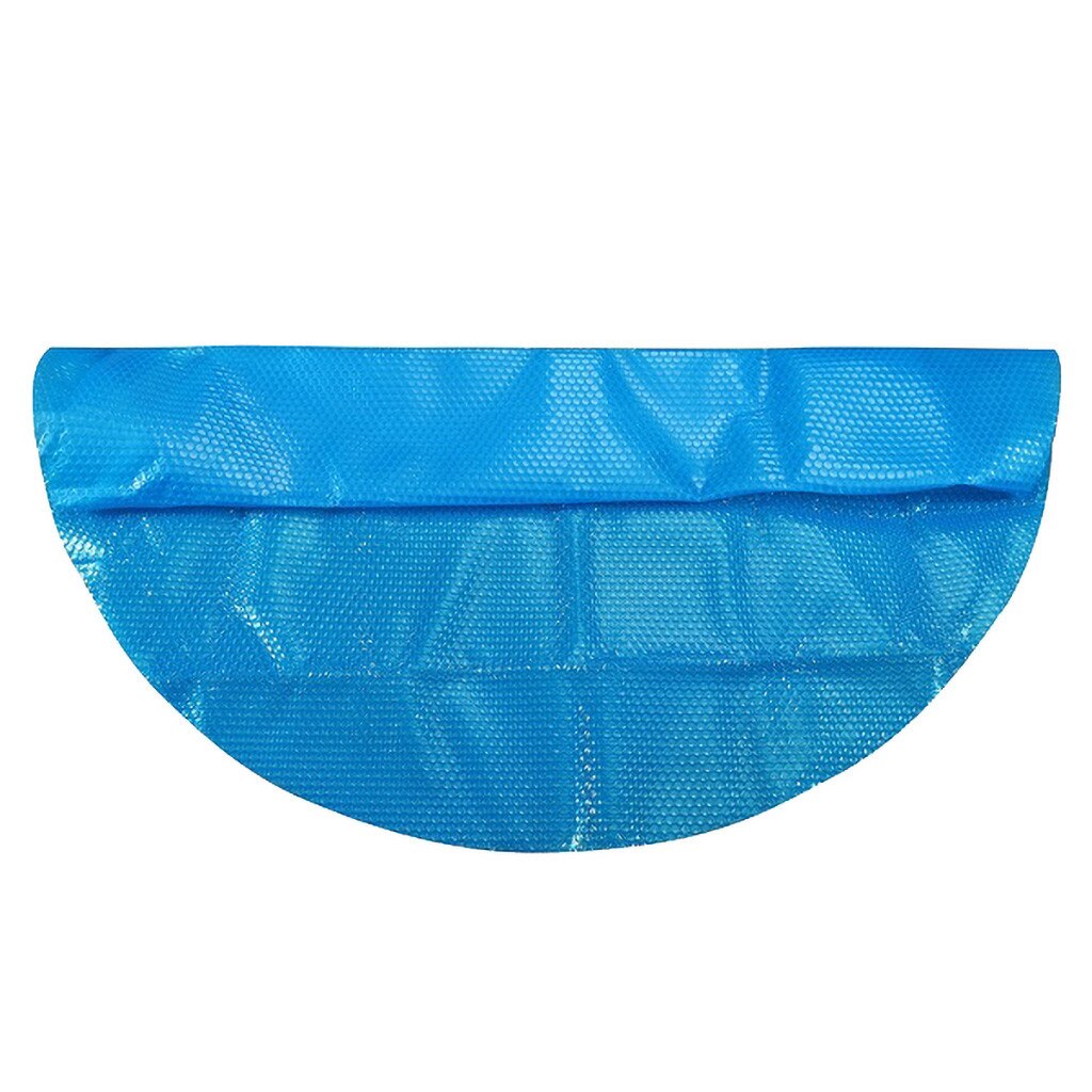 Round Pool Cover Protector 12ft Foot Above Ground Blue Protection Swimming Pool Reusable Anti Dust Lightweight ZJXT