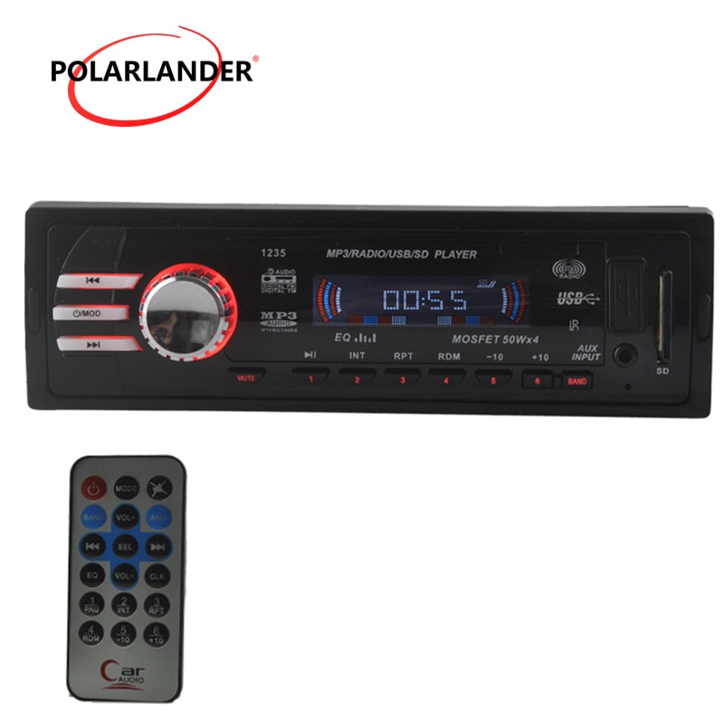 12V Auto Radio Stereo Fm 5V Charger Cellphone Usb/Sd/Aux In Auto Elektronica In-Dash 1 Din MP3 Audio Speler Afstandsbediening