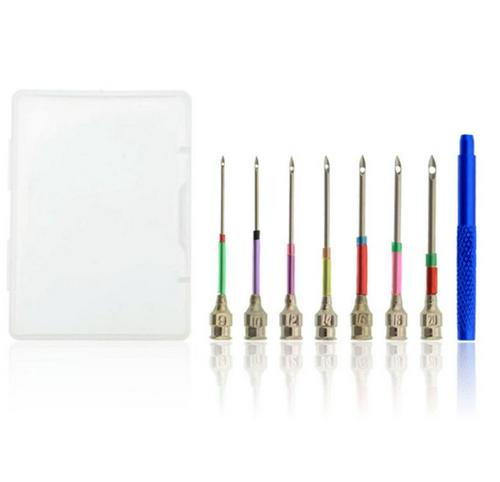 Interchangeable Head Embroidery Stitch Poke Embroidery Needle Punch Needle Set Embroidery Stitching Craft Tool For DIY Sewing: 01