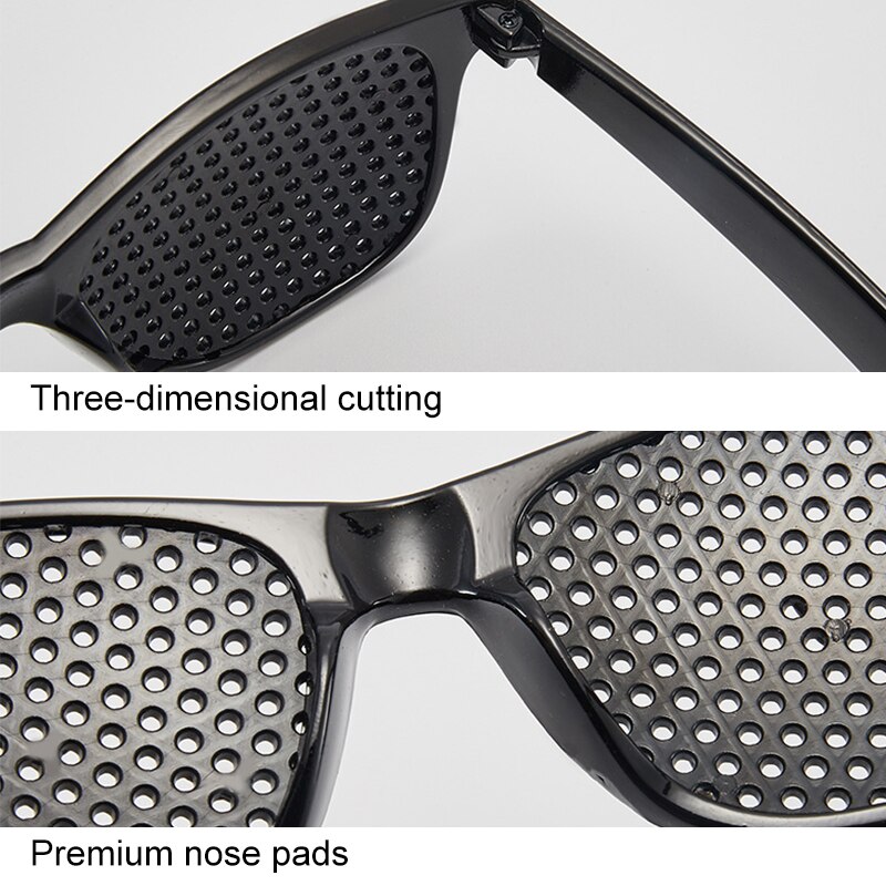 Pin Hole Glasses Eye Vision Care Wearable Corrective Glasses Improver Stenopeic Pinhole Relieve Fatigue Eye Color Protection
